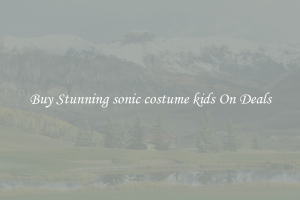 Buy Stunning sonic costume kids On Deals