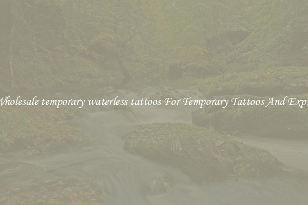 Buy Wholesale temporary waterless tattoos For Temporary Tattoos And Expression