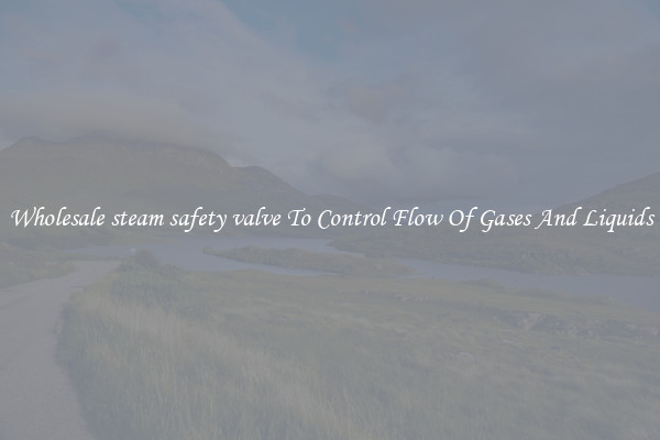 Wholesale steam safety valve To Control Flow Of Gases And Liquids