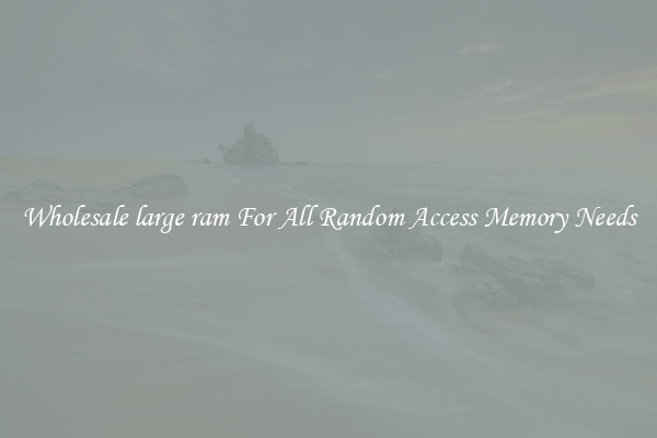 Wholesale large ram For All Random Access Memory Needs