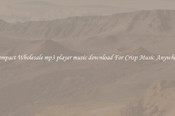 Compact Wholesale mp3 player music download For Crisp Music Anywhere