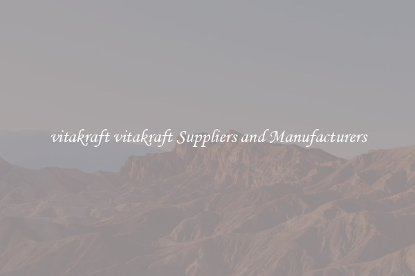 vitakraft vitakraft Suppliers and Manufacturers