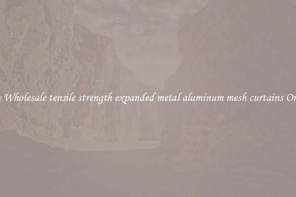 Buy Wholesale tensile strength expanded metal aluminum mesh curtains Online