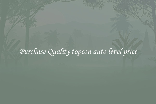 Purchase Quality topcon auto level price