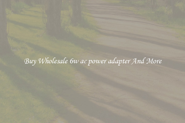 Buy Wholesale 6w ac power adapter And More
