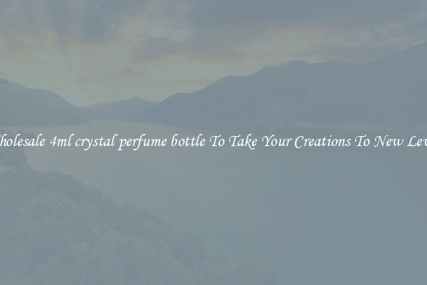 Wholesale 4ml crystal perfume bottle To Take Your Creations To New Levels