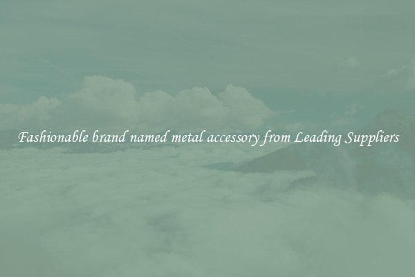 Fashionable brand named metal accessory from Leading Suppliers