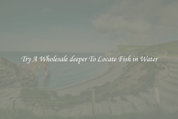 Try A Wholesale deeper To Locate Fish in Water